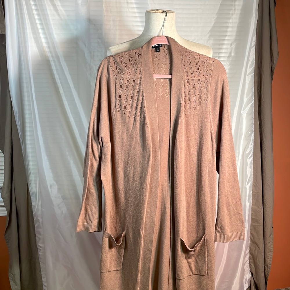 Torrid Duster-length Sweater in Size 3
